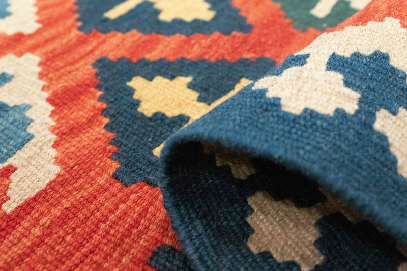 Loper Kelim tapijt - Oosters - 205 x 60 cm - oranje