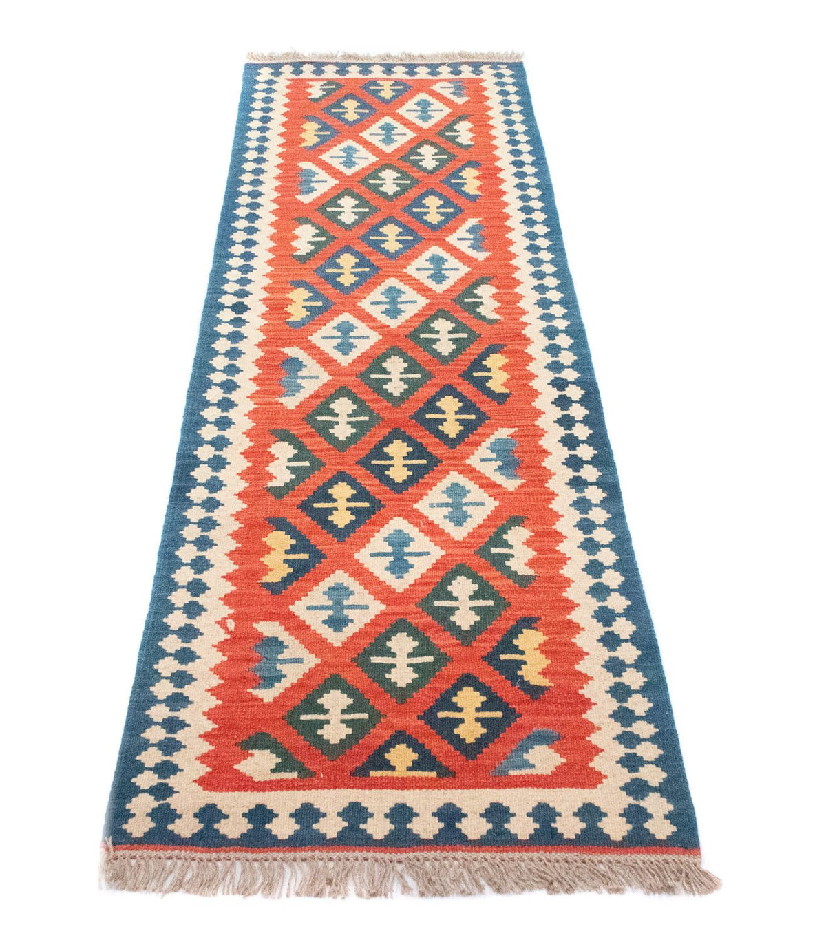 Loper Kelim tapijt - Oosters - 205 x 60 cm - oranje