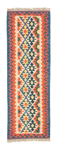 Loper Kelim tapijt - Oosters - 207 x 60 cm - oranje
