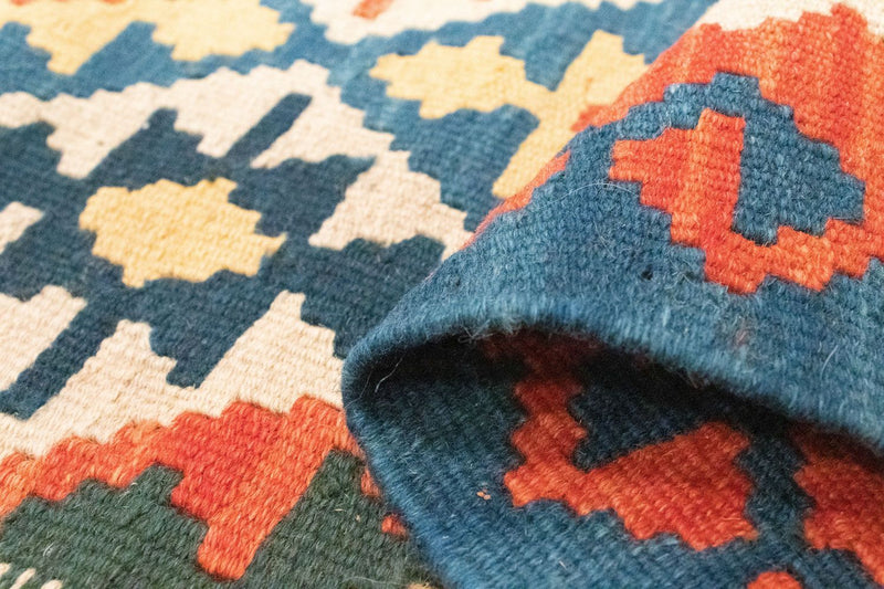 Loper Kelim tapijt - Oosters - 207 x 60 cm - oranje