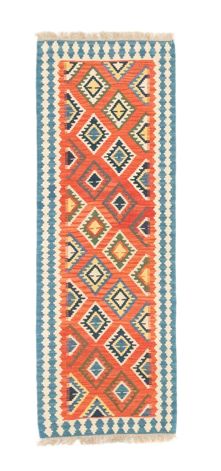 Loper Kelim tapijt - Oosters - 202 x 70 cm - oranje