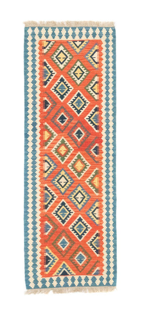 Loper Kelim tapijt - Oosters - 202 x 70 cm - oranje