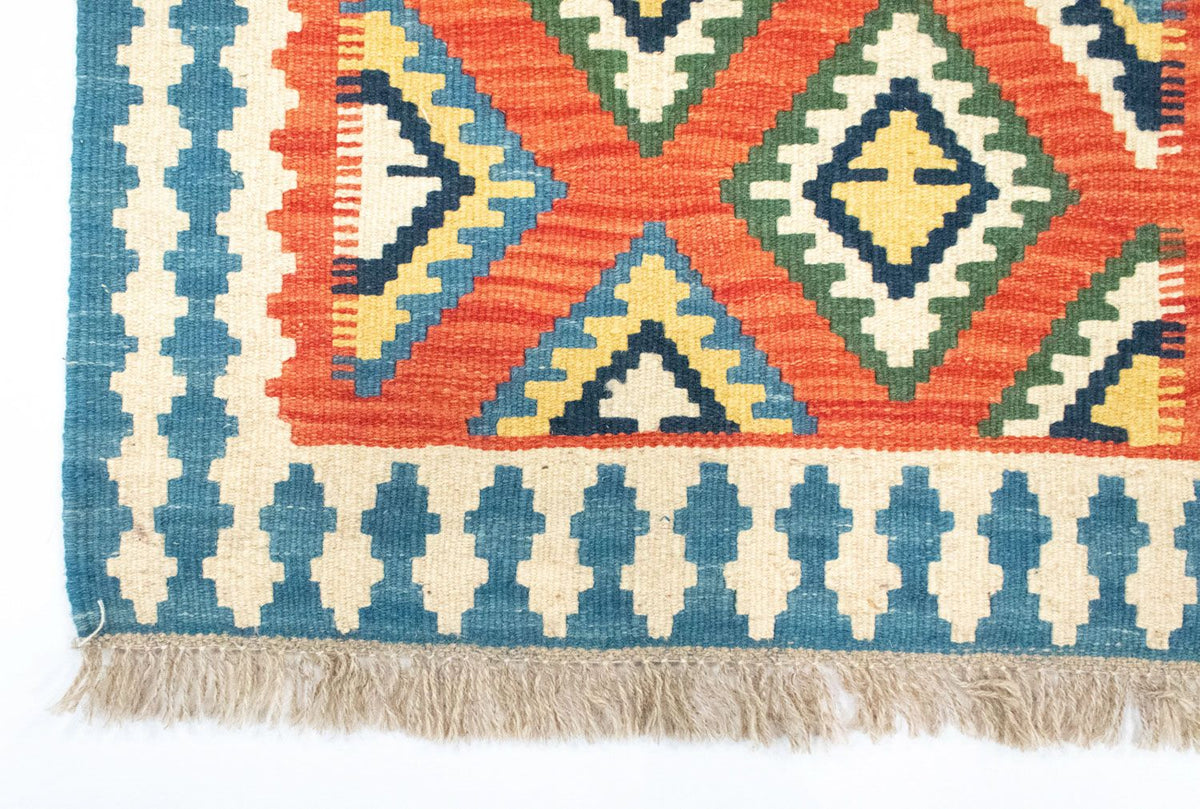 Loper Kelim tapijt - Oosters - 202 x 70 cm - oranje