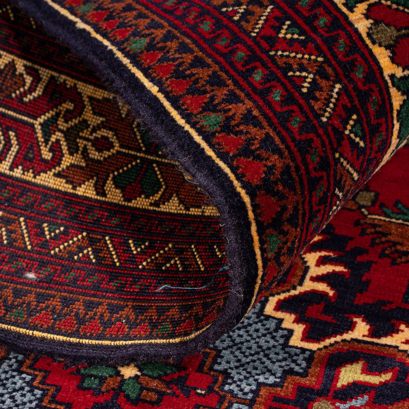 Afghaans tapijt - 145 x 93 cm - donkerrood