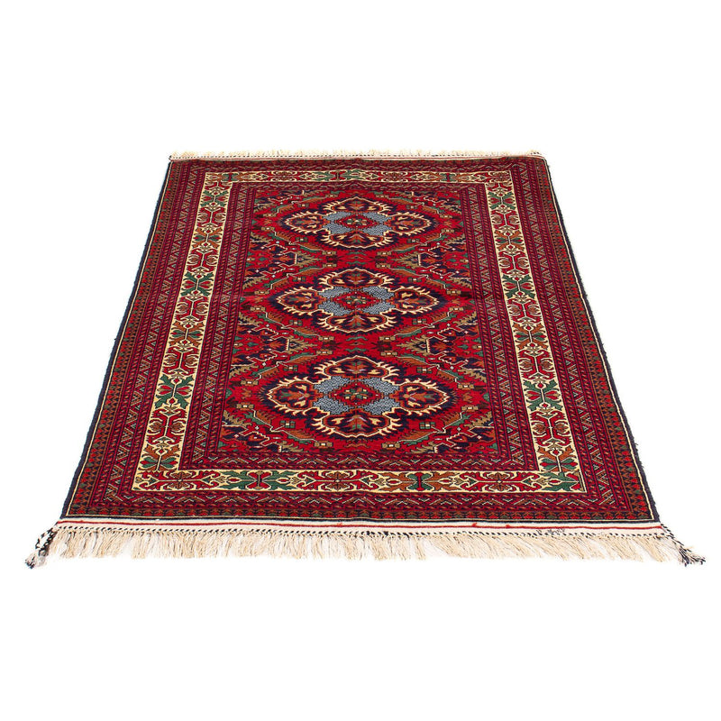 Afghaans tapijt - 145 x 93 cm - donkerrood