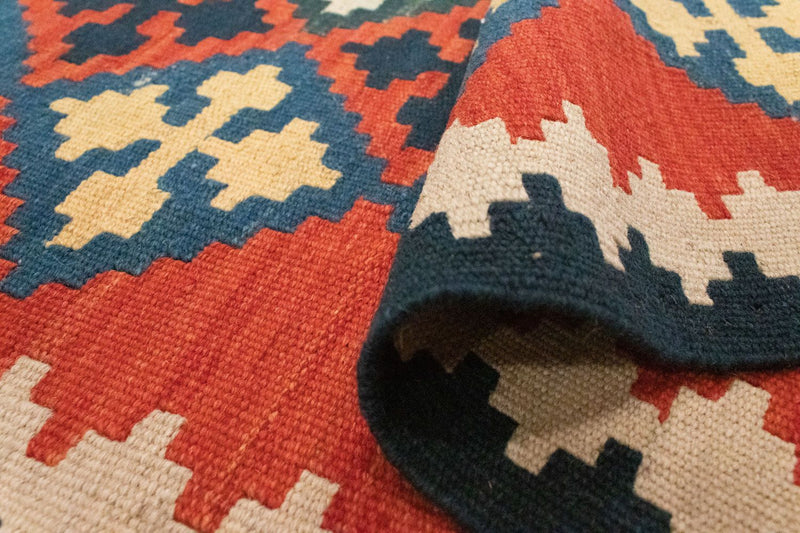 Loper Kelim tapijt - Oosters - 195 x 63 cm - oranje