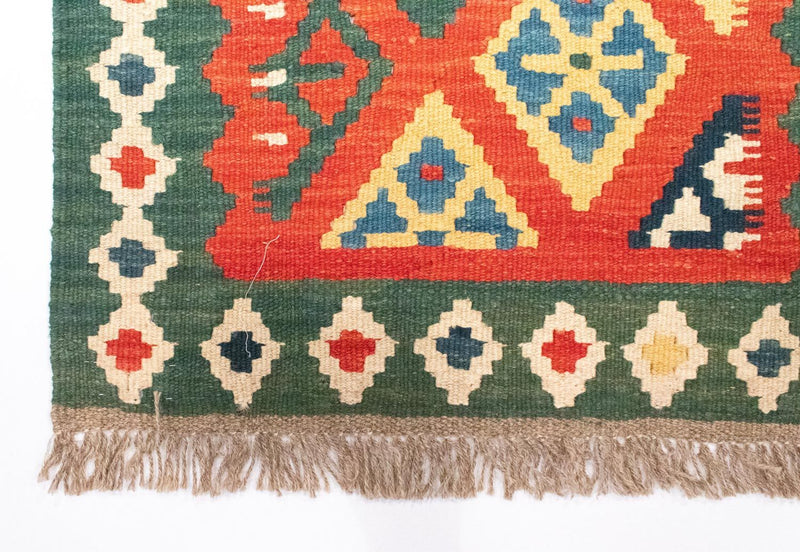 Loper Kelim tapijt - Oosters - 202 x 61 cm - oranje