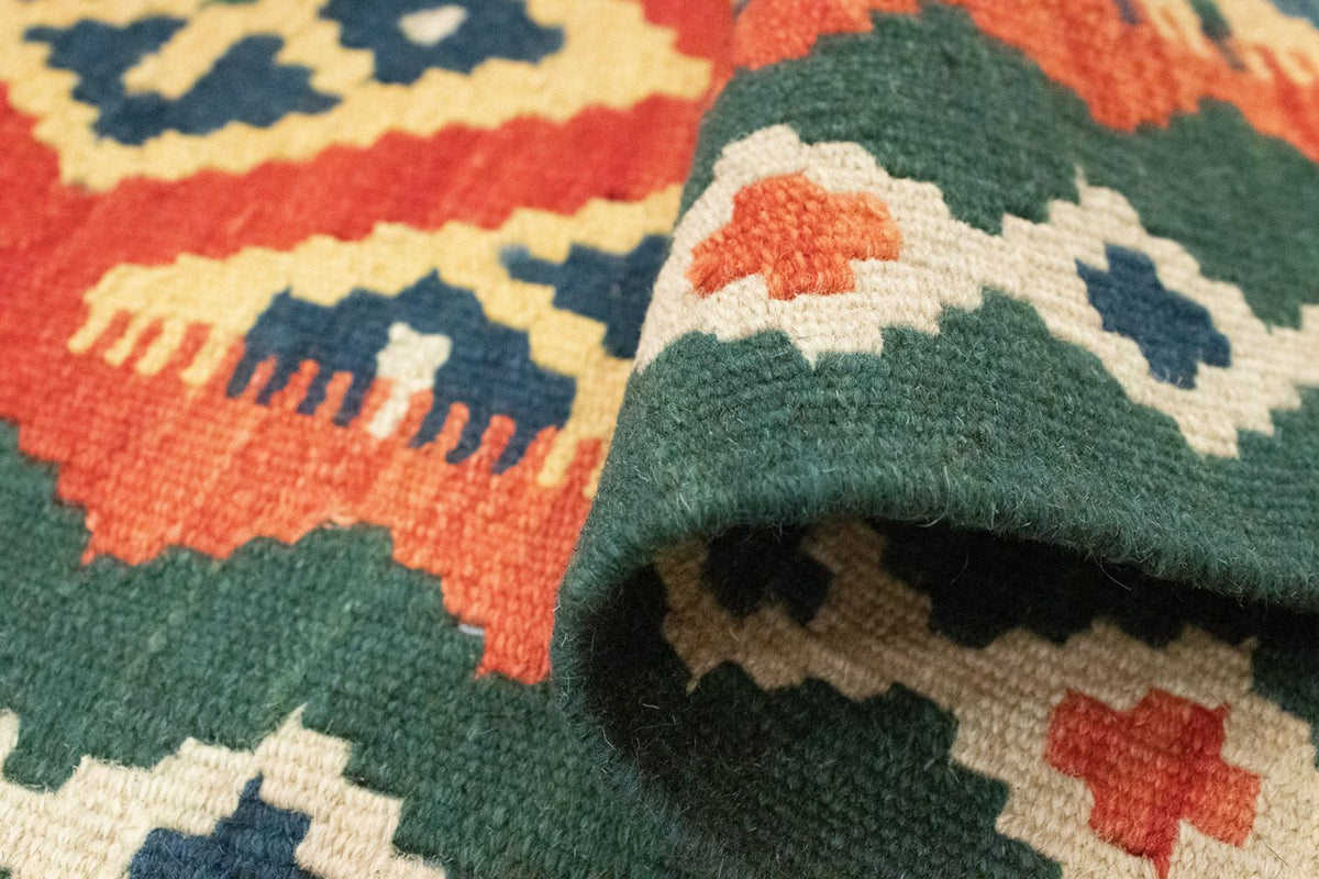 Loper Kelim tapijt - Oosters - 202 x 61 cm - oranje