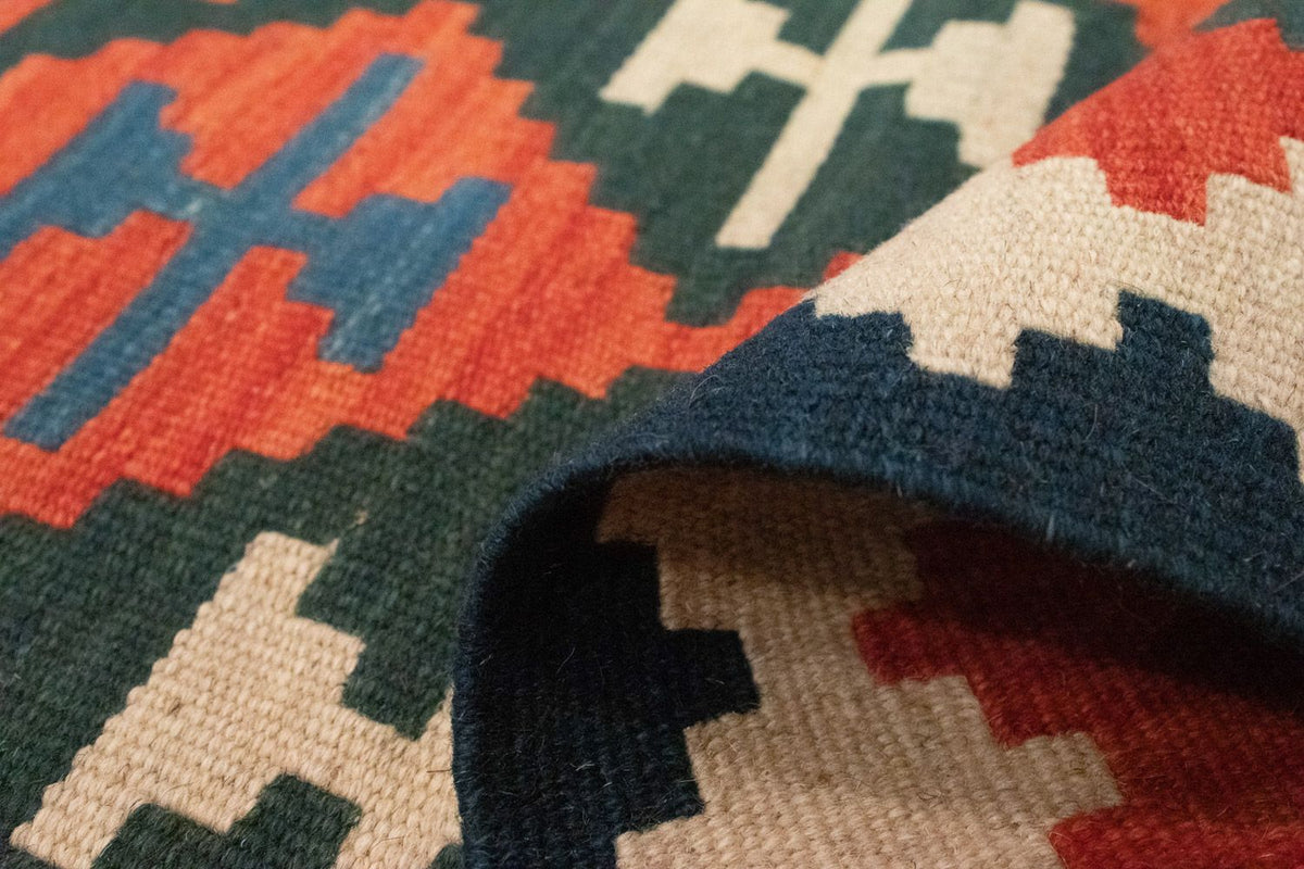 Loper Kelim tapijt - Oosters - 197 x 62 cm - oranje