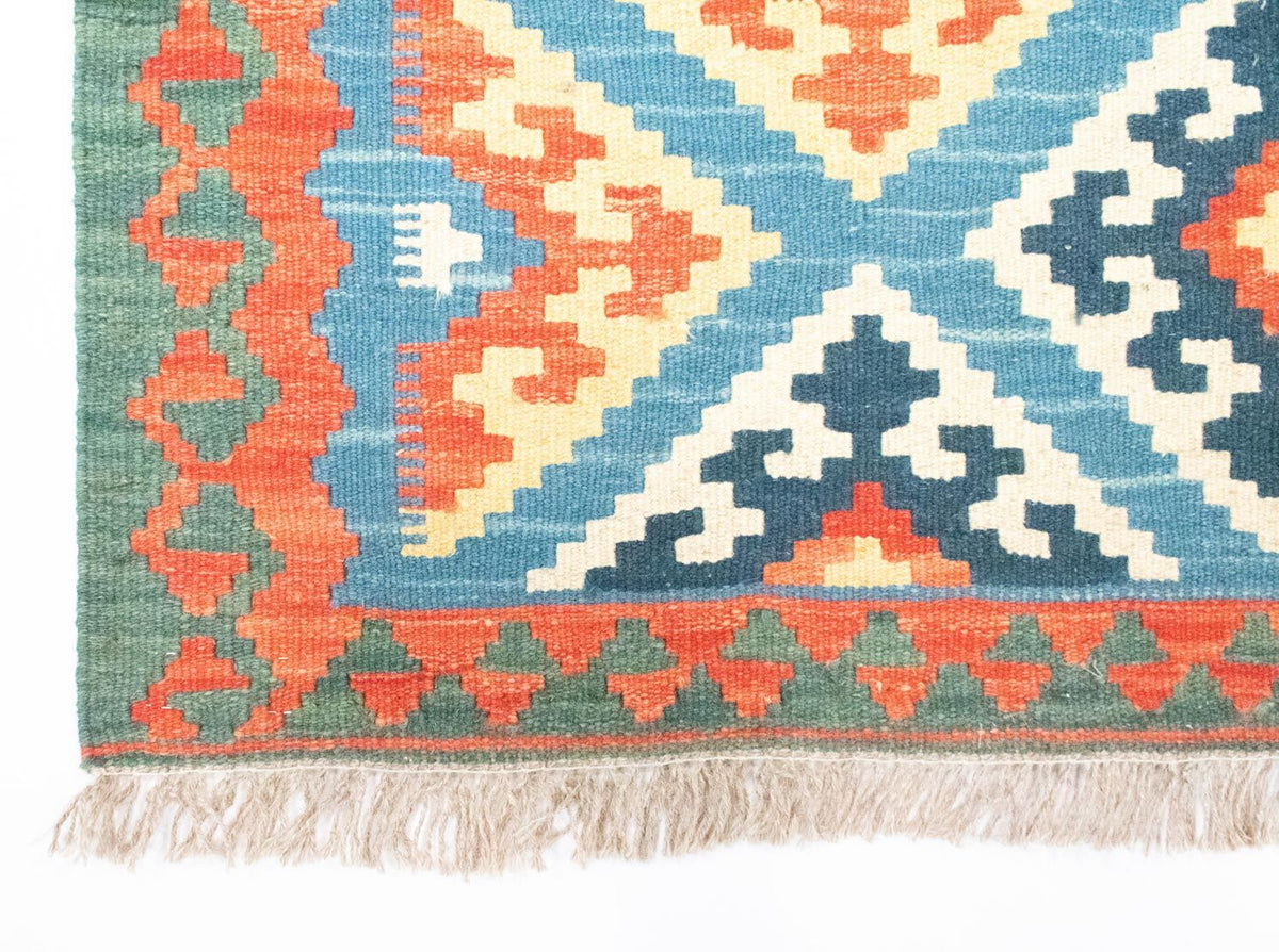 Loper Kelim tapijt - Oosters - 203 x 64 cm - oranje