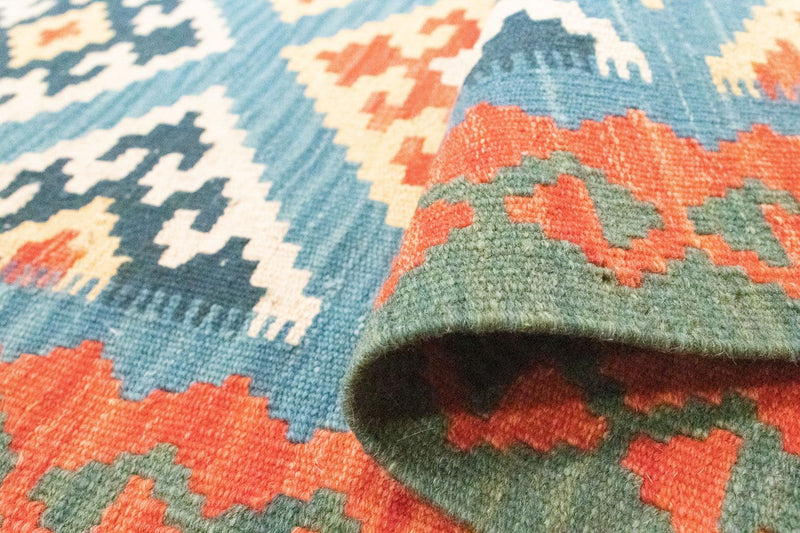 Loper Kelim tapijt - Oosters - 203 x 64 cm - oranje