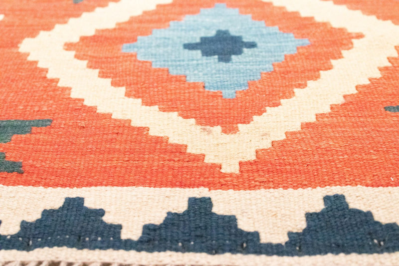 Loper Kelim tapijt - Oosters - 203 x 68 cm - oranje