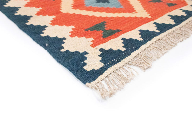 Loper Kelim tapijt - Oosters - 203 x 68 cm - oranje