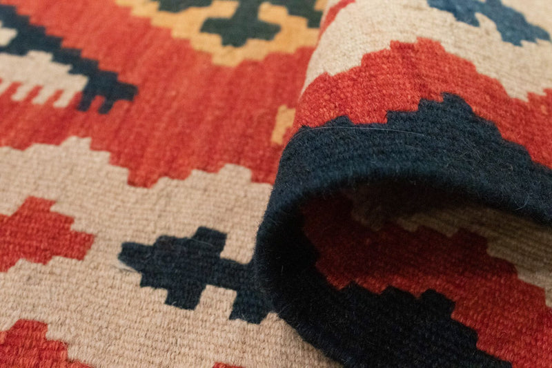 Loper Kelim tapijt - Oosters - 200 x 63 cm - oranje