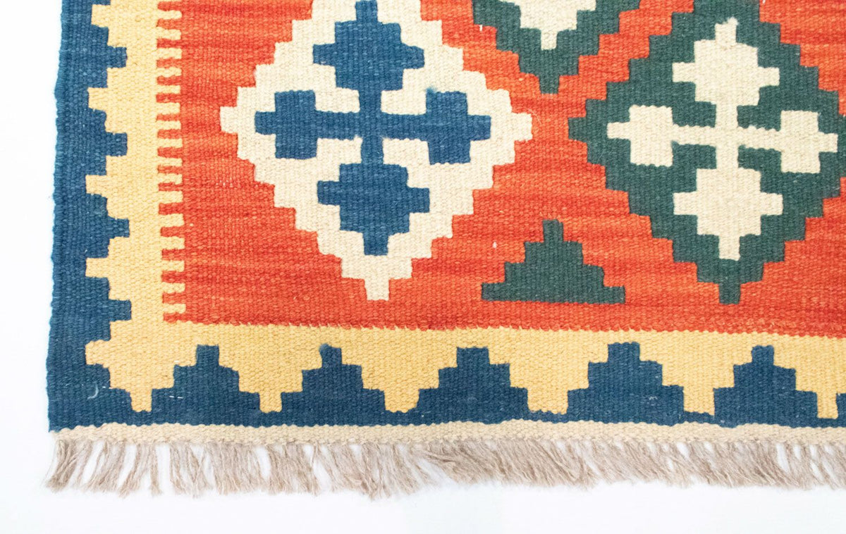 Loper Kelim tapijt - Oosters - 200 x 70 cm - oranje