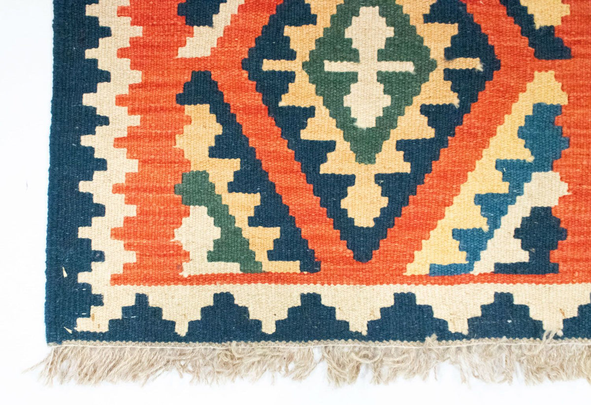 Loper Kelim tapijt - Oosters - 204 x 60 cm - oranje