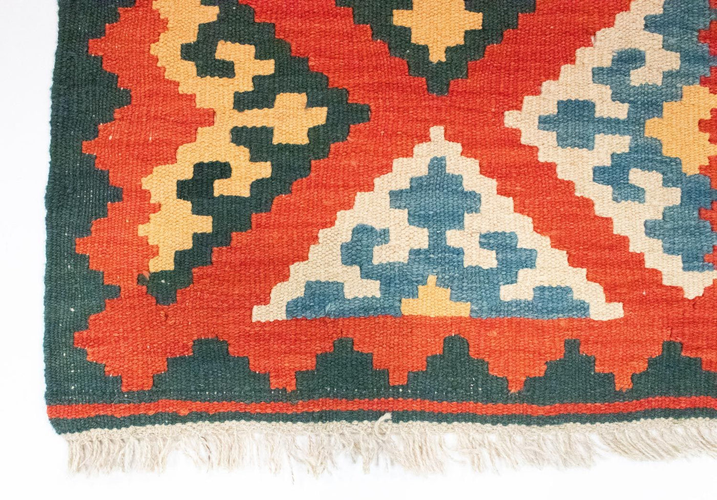 Loper Kelim tapijt - Oosters - 207 x 62 cm - oranje