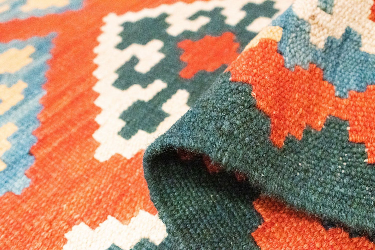 Loper Kelim tapijt - Oosters - 207 x 62 cm - oranje