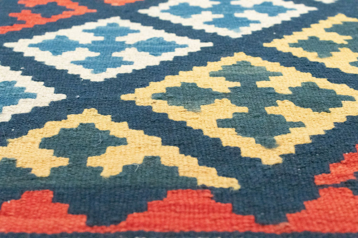 Loper Kelim tapijt - Oosters - 204 x 70 cm - blauw