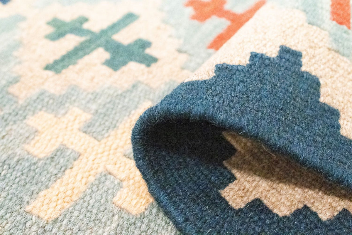 Loper Kelim tapijt - Oosters - 193 x 61 cm - beige