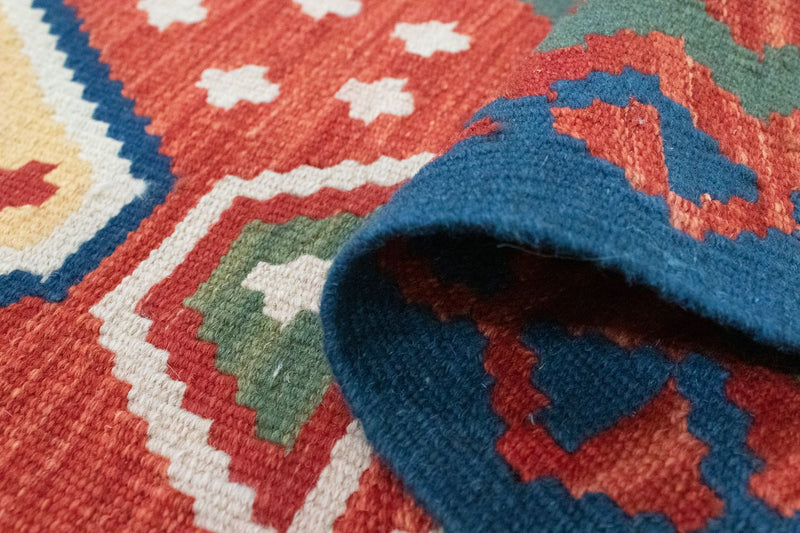 Loper Kelim tapijt - Oosters - 194 x 64 cm - oranje