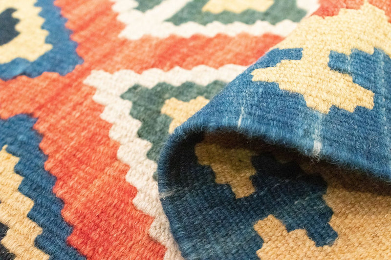 Loper Kelim tapijt - Oosters - 200 x 70 cm - oranje