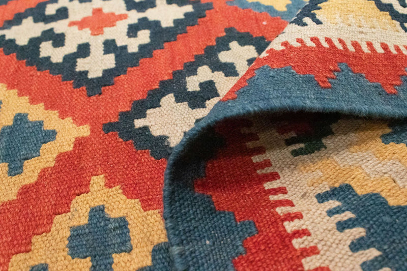 Kelim tapijt - Oosters - 212 x 148 cm - oranje