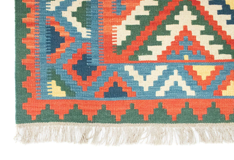 Kelim tapijt - Oosters - 196 x 150 cm - oranje