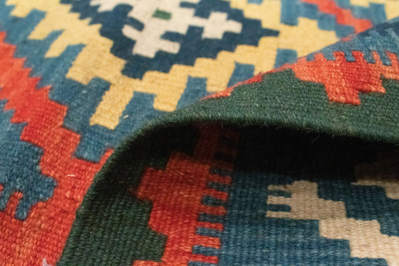 Kelim tapijt - Oosters - 196 x 150 cm - oranje