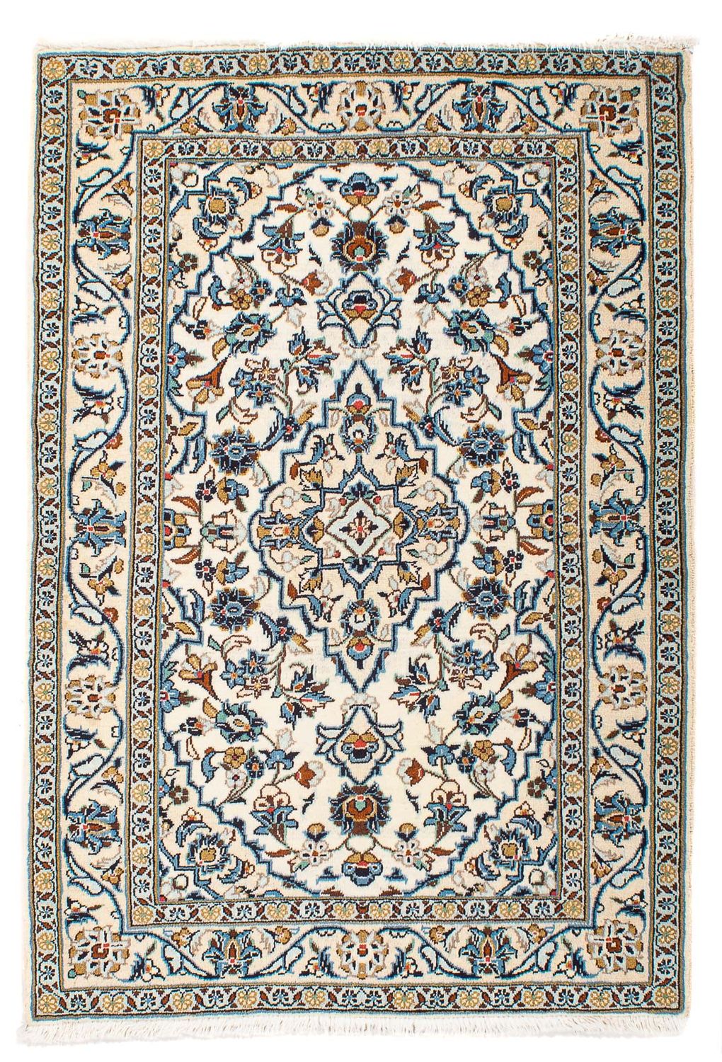 Perzisch tapijt - Keshan - 152 x 100 cm - beige