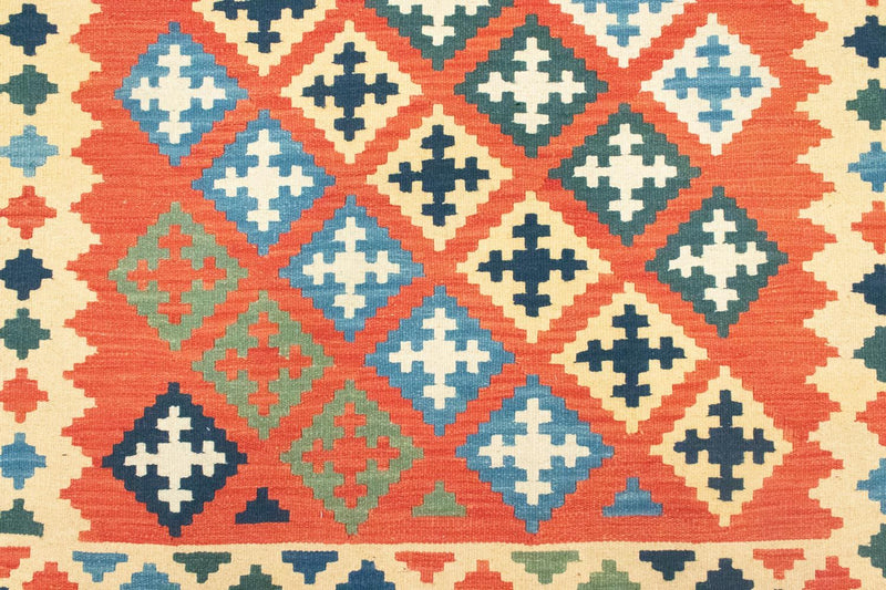 Kelim tapijt - Oosters - 200 x 155 cm - oranje