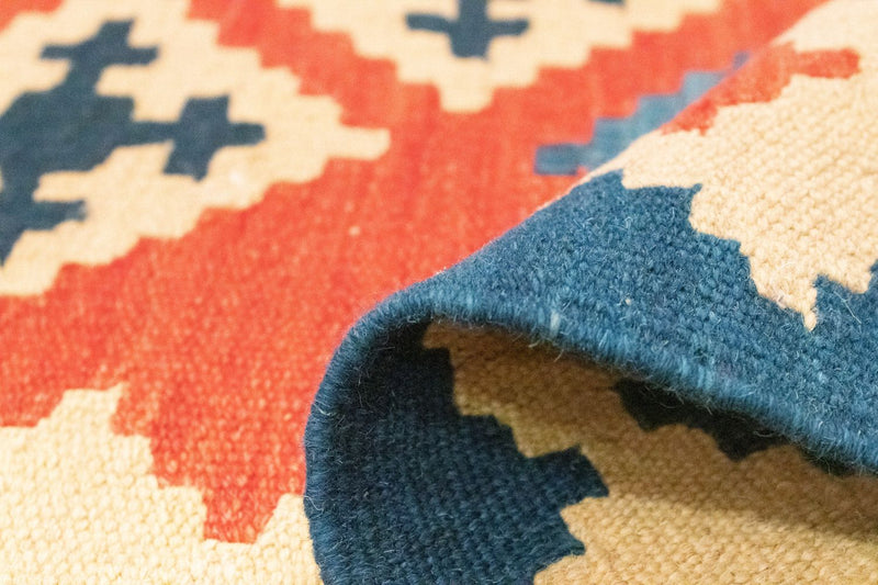 Kelim tapijt - Oosters - 200 x 155 cm - oranje