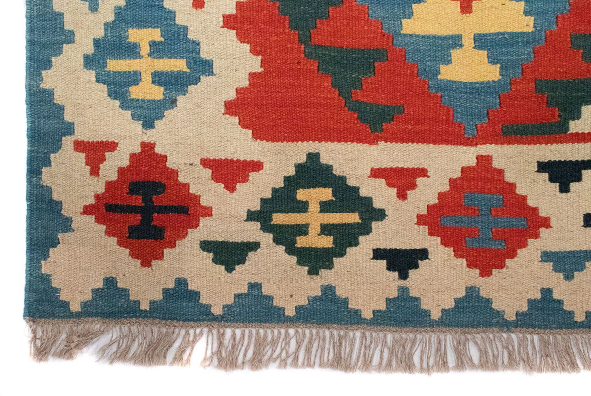 Kelim tapijt - Oosters - 203 x 150 cm - oranje