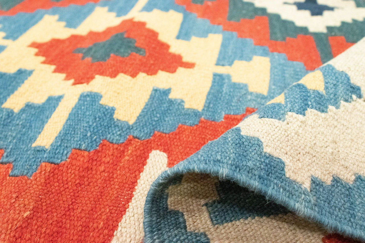 Kelim tapijt - Oosters - 203 x 150 cm - oranje