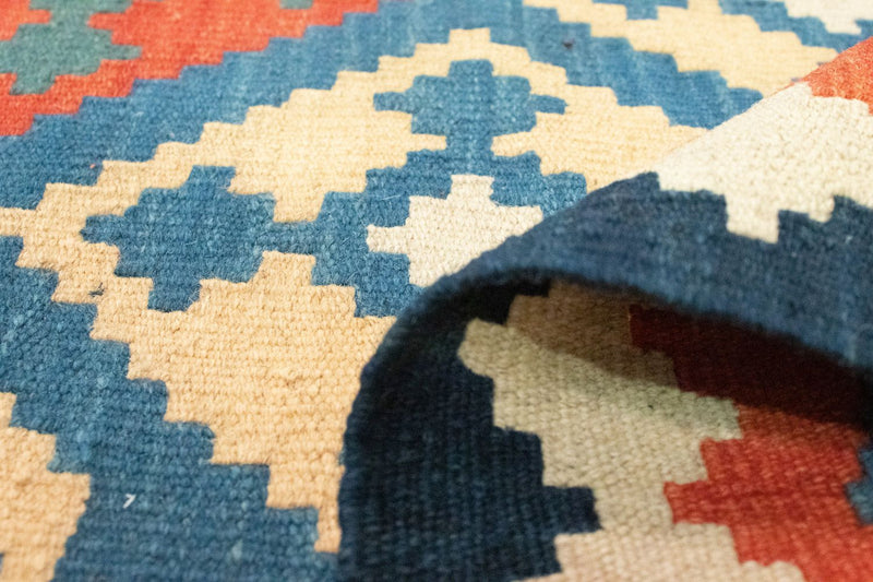 Kelim tapijt - Oosters - 200 x 155 cm - blauw