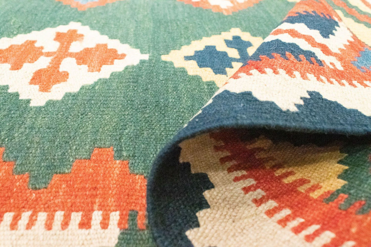 Kelim tapijt - Oosters - 217 x 148 cm - groen