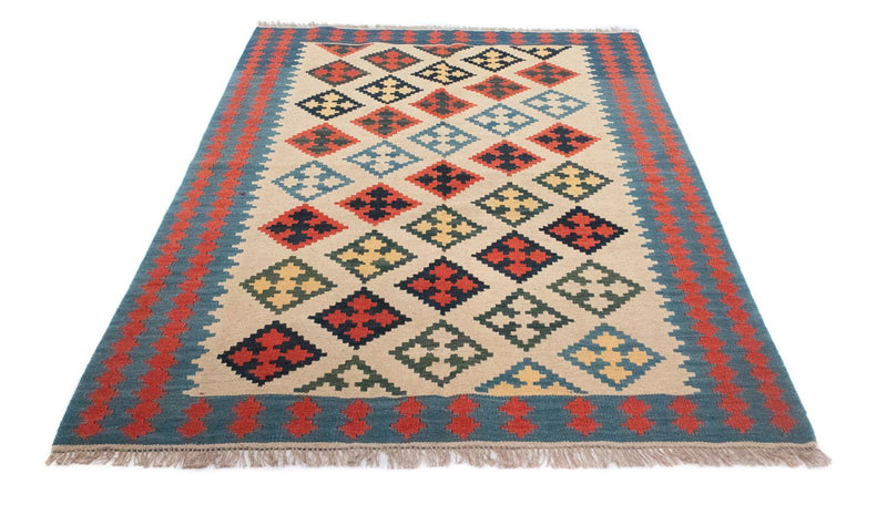 Kelim tapijt - Oosters - 205 x 150 cm - beige