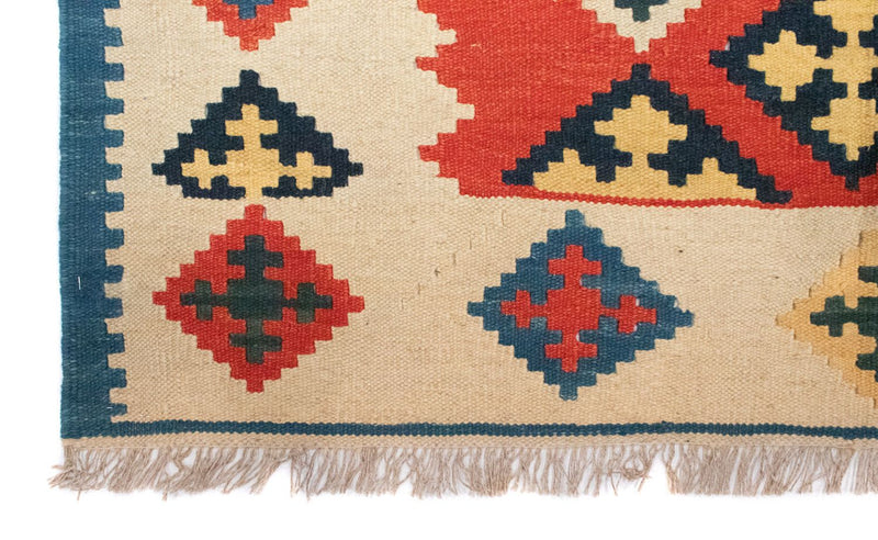 Kelim tapijt - Oosters - 200 x 148 cm - oranje