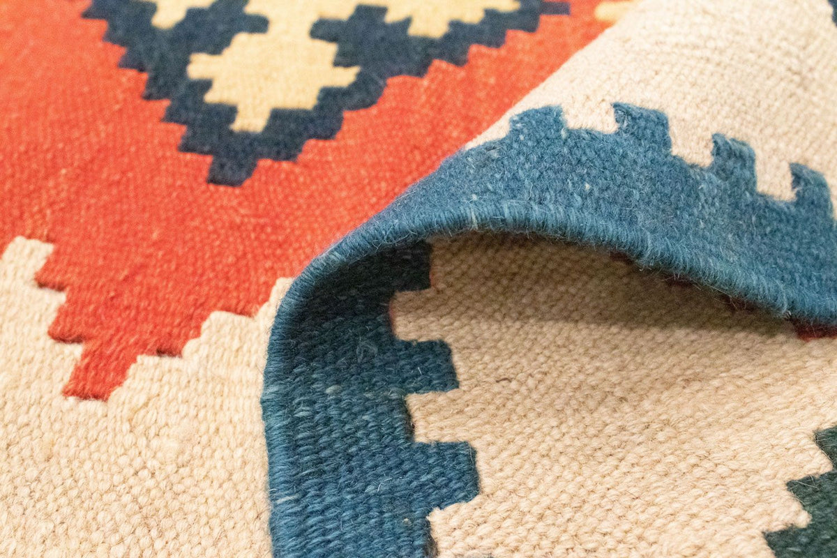 Kelim tapijt - Oosters - 200 x 148 cm - oranje