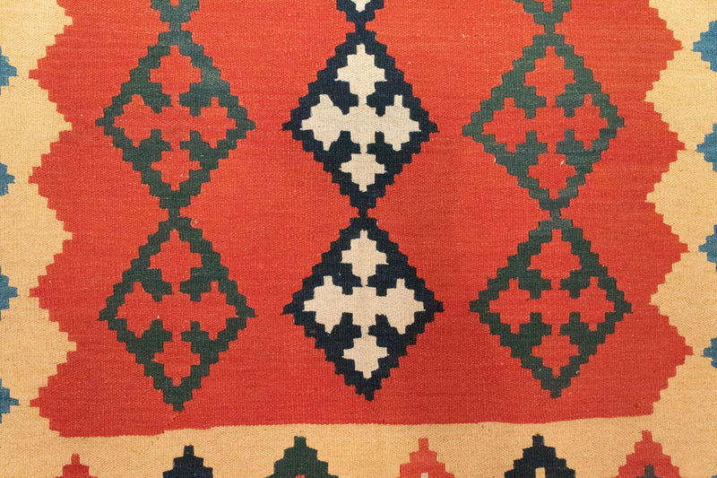 Kelim tapijt - Oosters - 200 x 150 cm - oranje