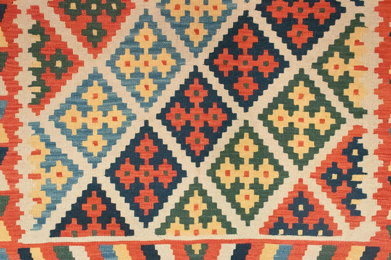 Kelim tapijt - Oosters - 205 x 157 cm - oranje