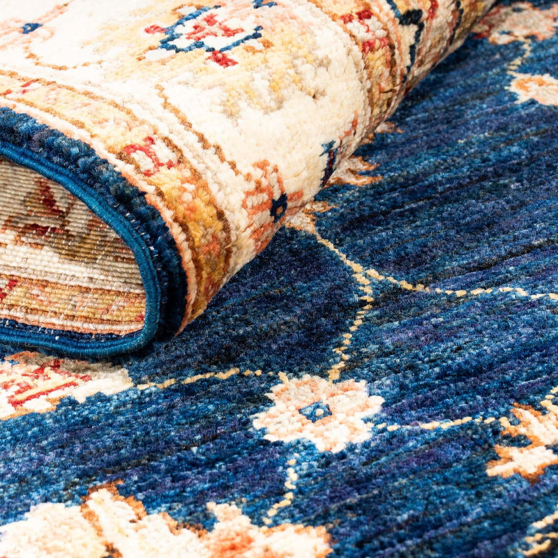 Loper Ziegler tapijt - 298 x 81 cm - donkerblauw