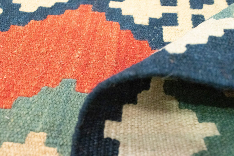 Kelim tapijt - Oosters - 202 x 150 cm - oranje