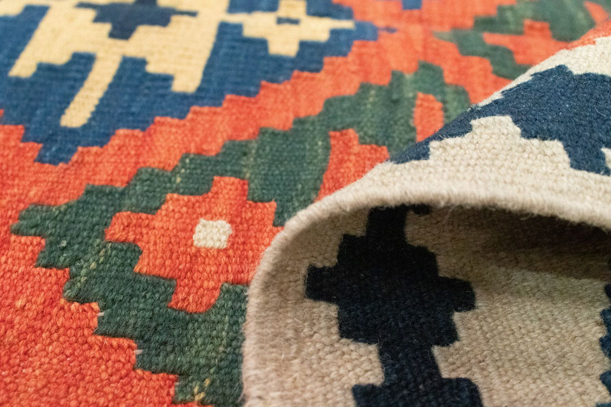 Kelim tapijt - Oosters - 185 x 122 cm - oranje