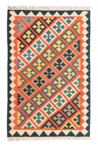 Kelim tapijt - Oosters - 186 x 119 cm - oranje – product image