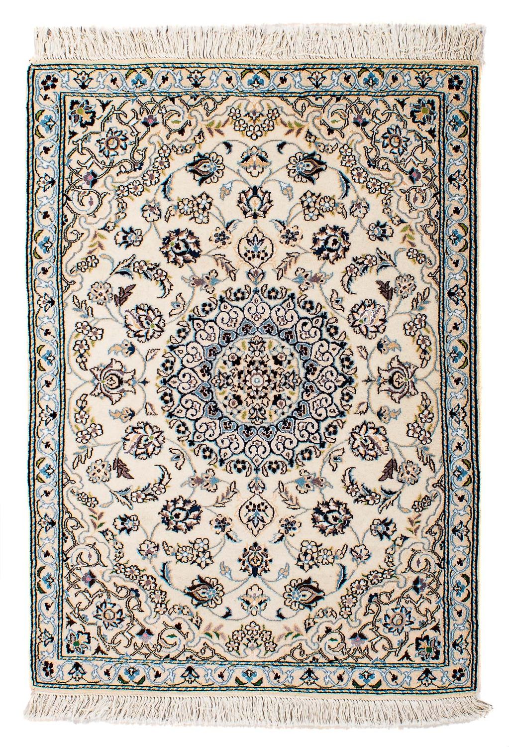 Perzisch tapijt - Nain - Koninklijk - 130 x 88 cm - beige