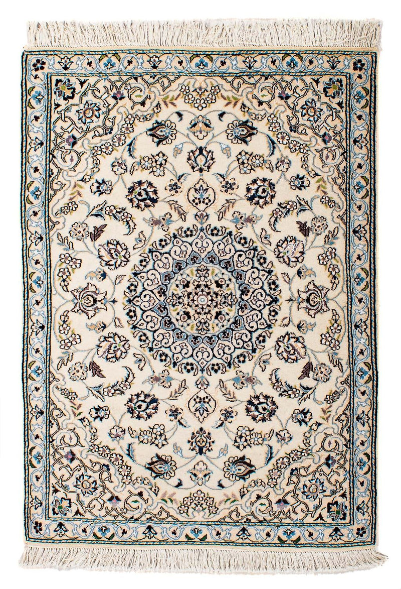 Perzisch tapijt - Nain - Koninklijk - 130 x 88 cm - beige