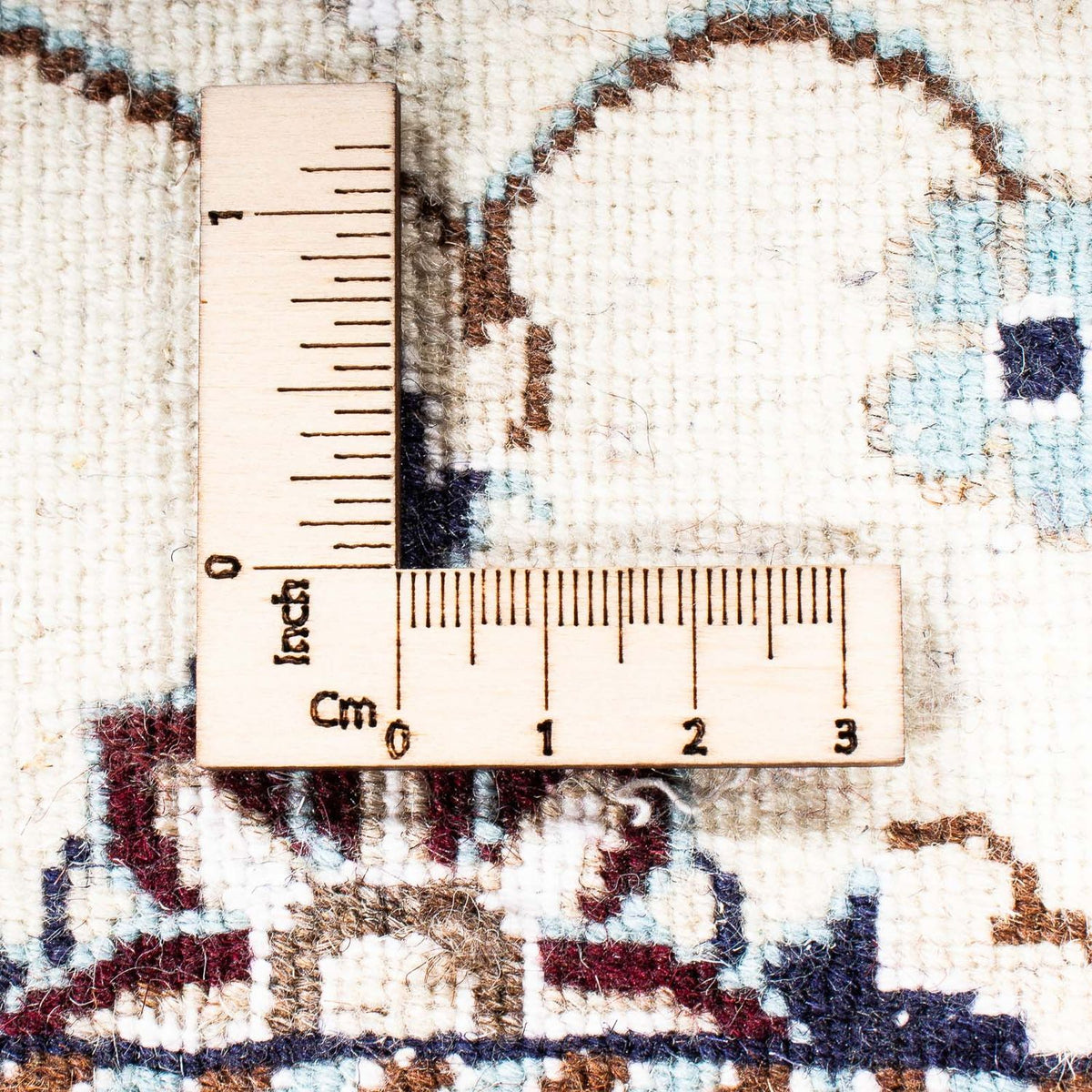 Loper Perzisch tapijt - Nain - Koninklijk - 196 x 63 cm - beige