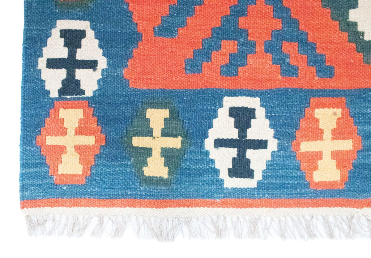 Kelim tapijt - Oosters - 181 x 126 cm - oranje