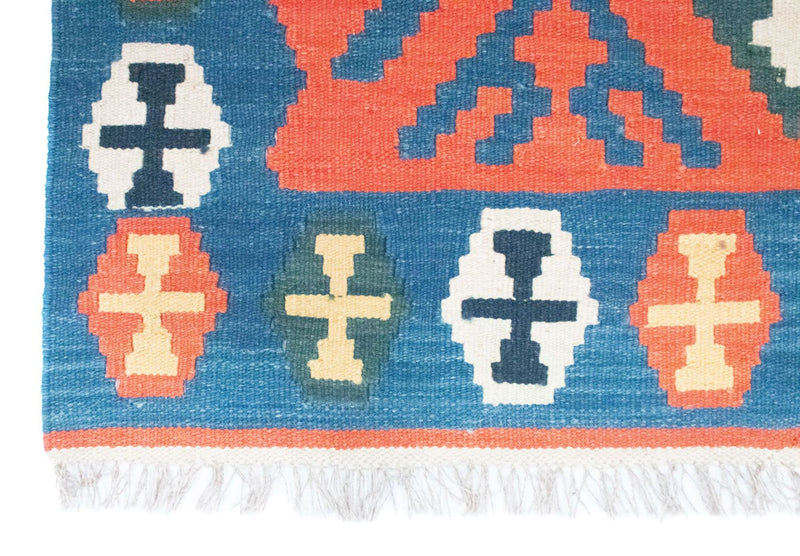 Kelim tapijt - Oosters - 181 x 126 cm - oranje